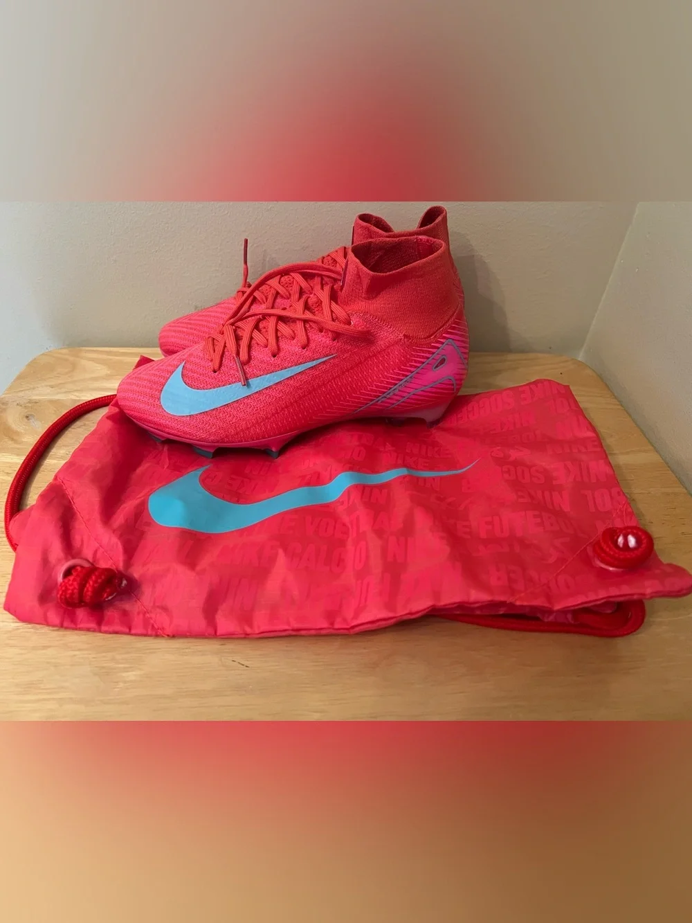 Nike Zoom Superfly 10 Elite FG Soccer Cleats US 4.5 (W6)  Ember Glow FQ1454-800